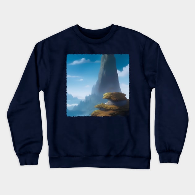 Eldritch Dreamscapes (15) - Fantasy Landscapes Crewneck Sweatshirt by TheThirdEye